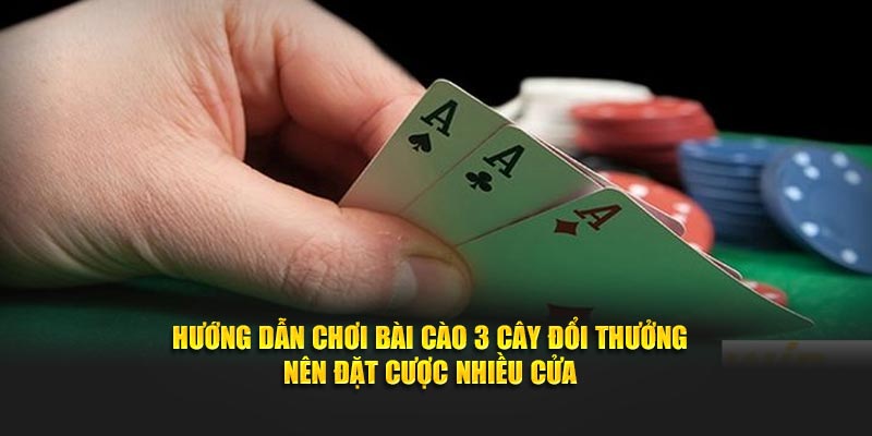 Hướng dẫn chơi bài cào 3 cây đổi thưởng nên đặt cược nhiều cửa
