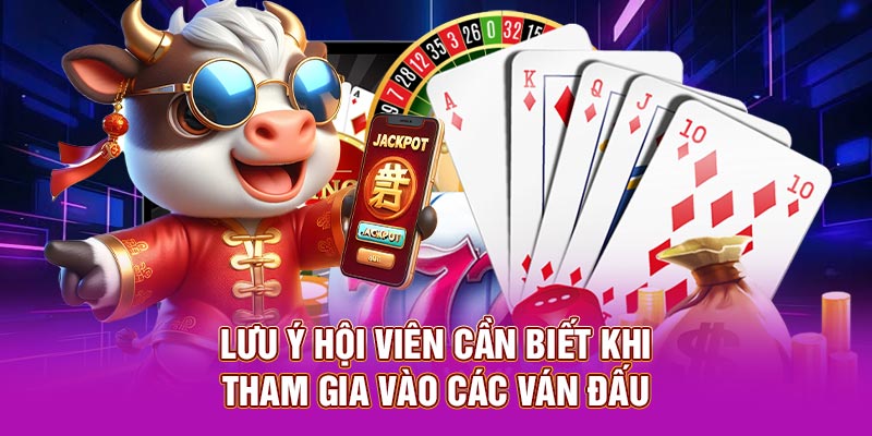 Lưu ý hội viên cần biết khi tham gia vào các ván đấu